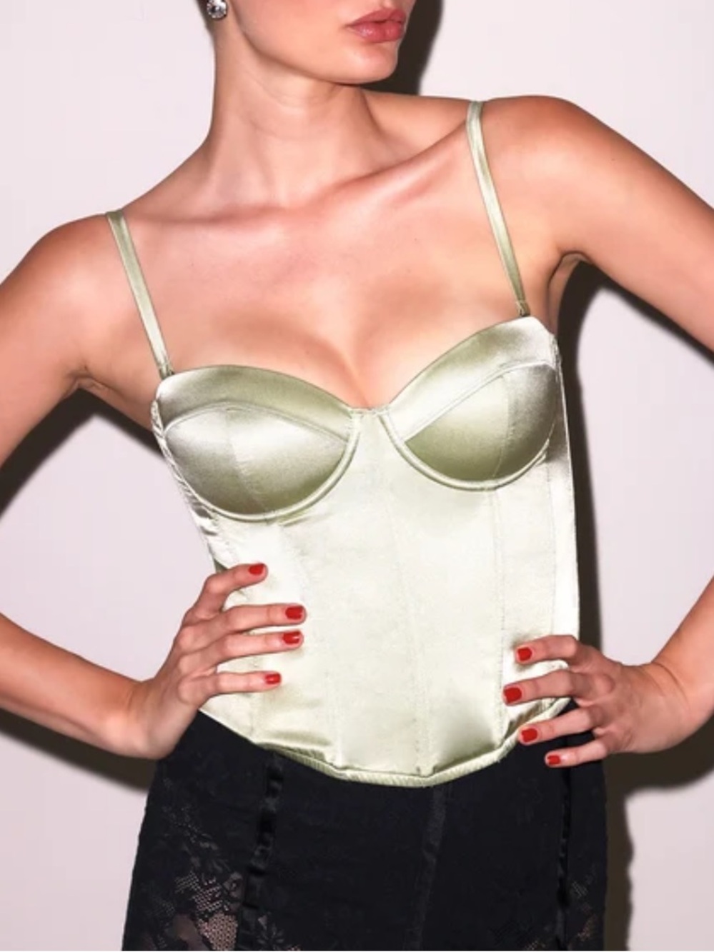 Fleur du Mal silk bustier
